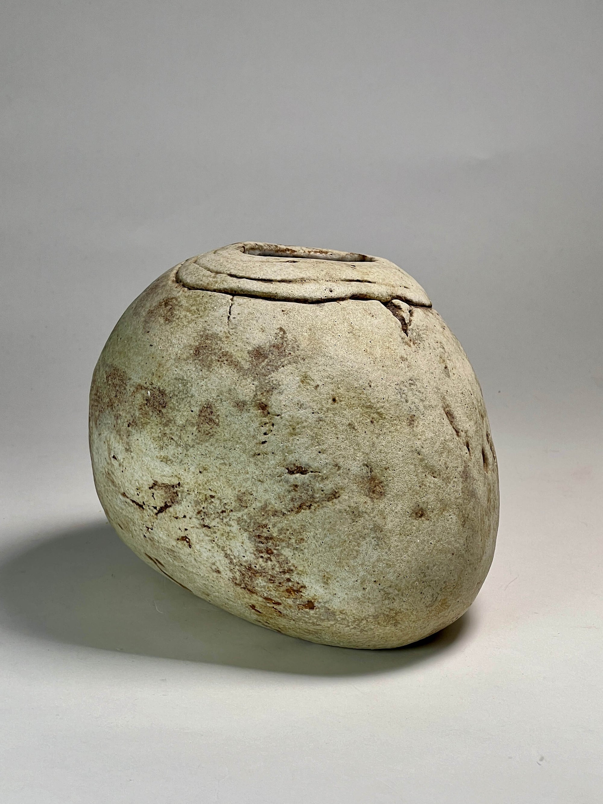 Ovoid Earthenware Bud Vase