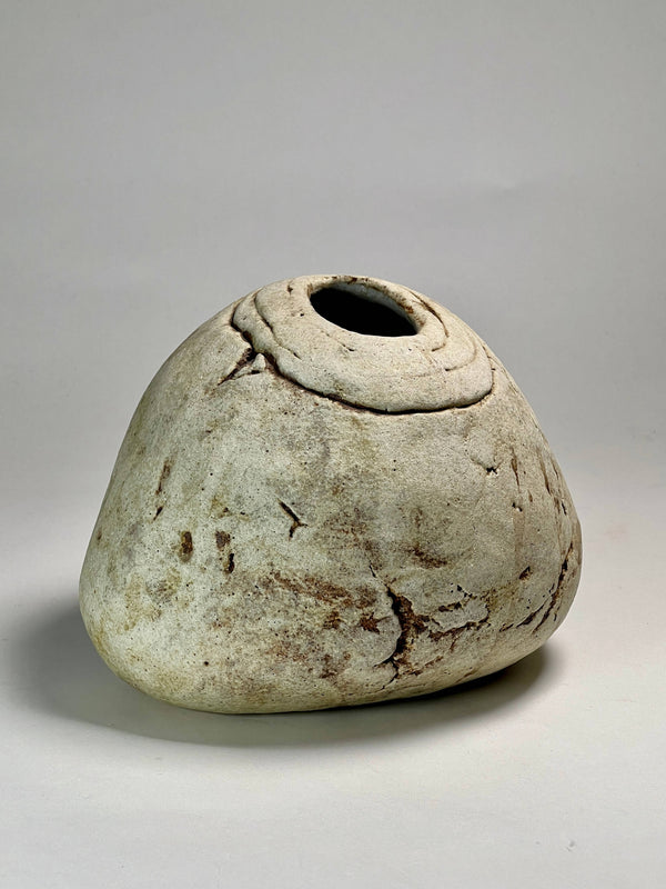 Ovoid Earthenware Bud Vase