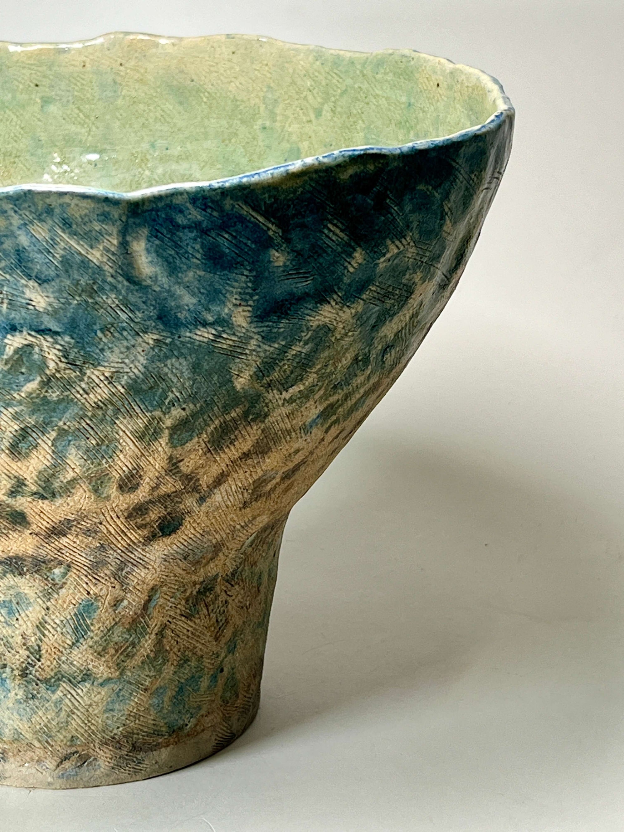 Large Wabi-Sabi Style Earth Vase