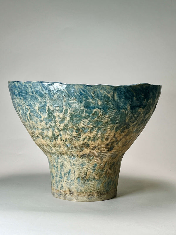 Large Wabi-Sabi Style Earth Vase