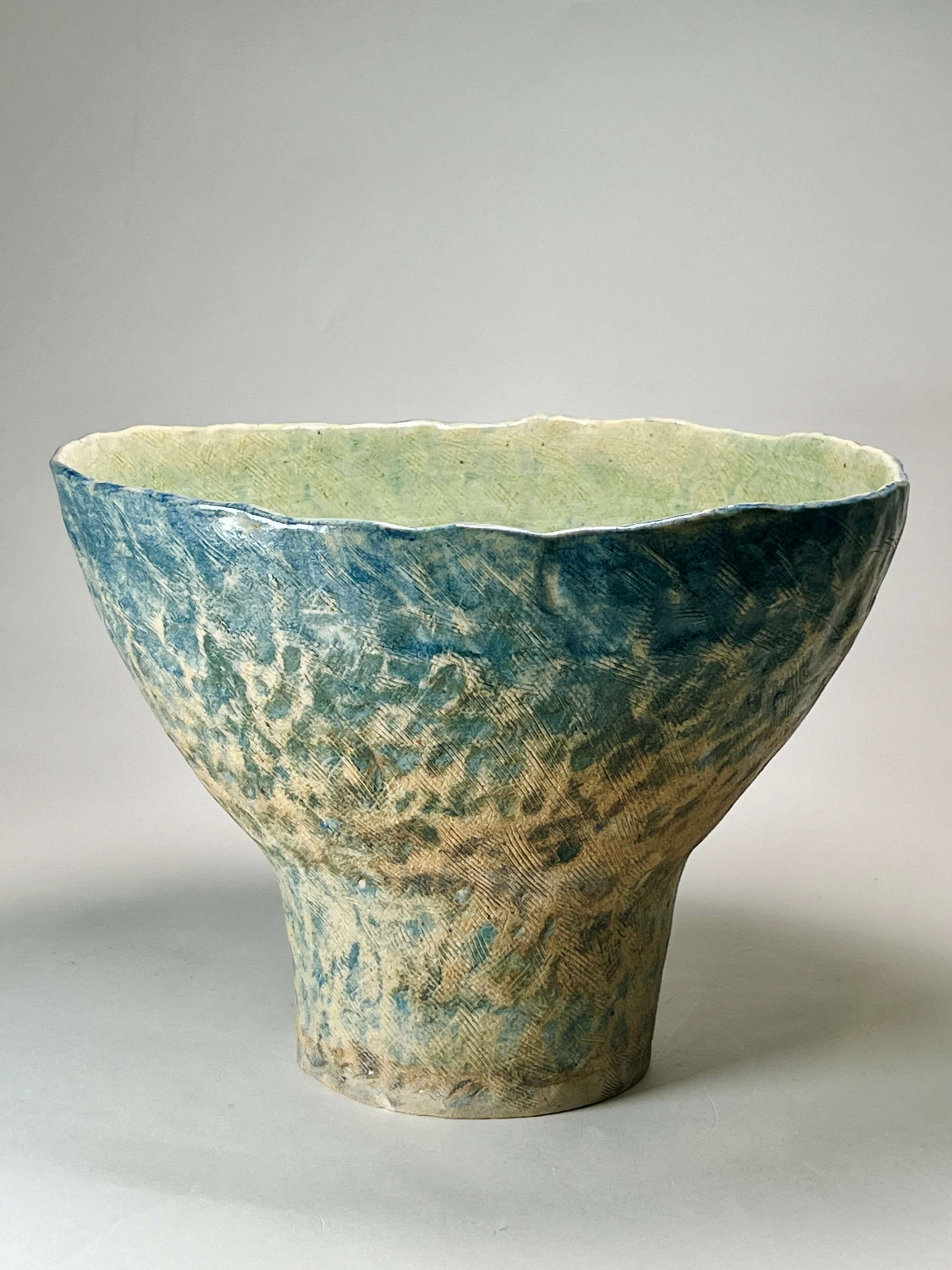 Large Wabi-Sabi Style Earth Vase